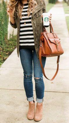 casual outfits with ankle boots
