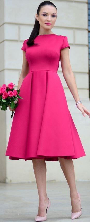 Fuchsia Color Dress