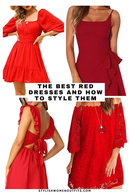 best red dresses and how to style them