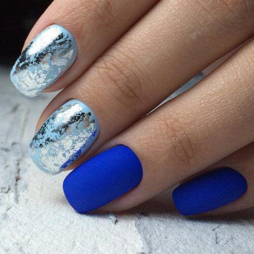 15 amazing foil nails for long and short manicures ...